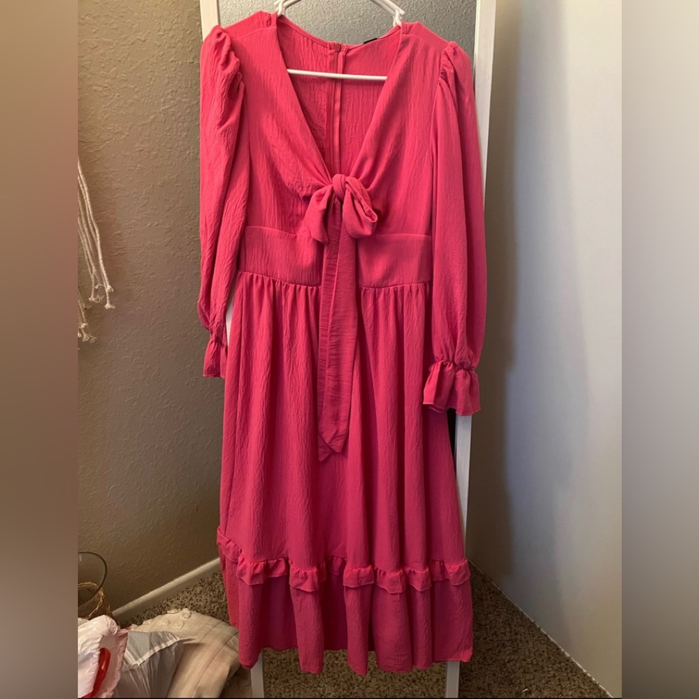 AVAILABLE!Hot Pink Dress with Bow 🎀